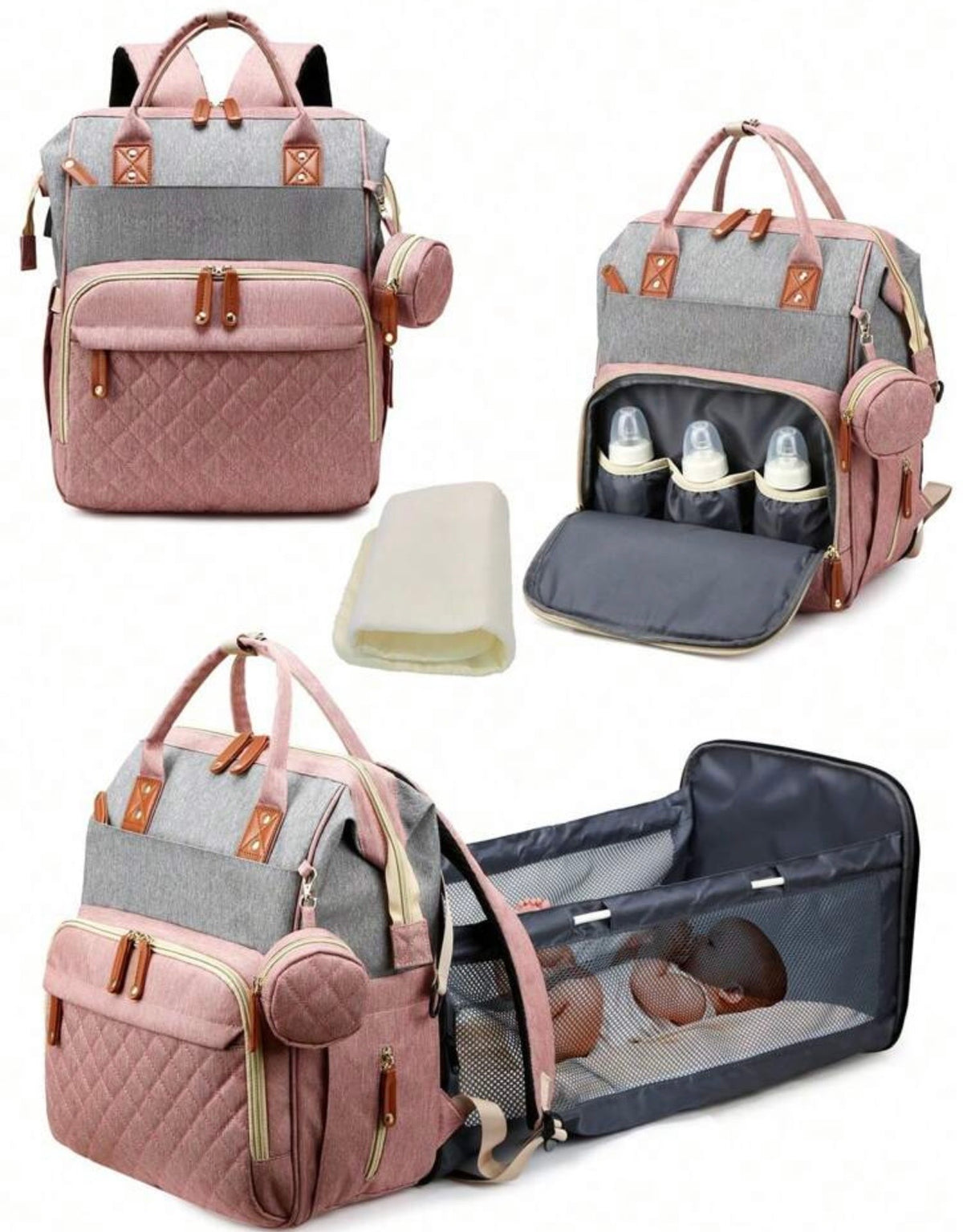 TidyMini™ CarryNest 4-in-1 Diaper Backpack & Portable Changing Station
