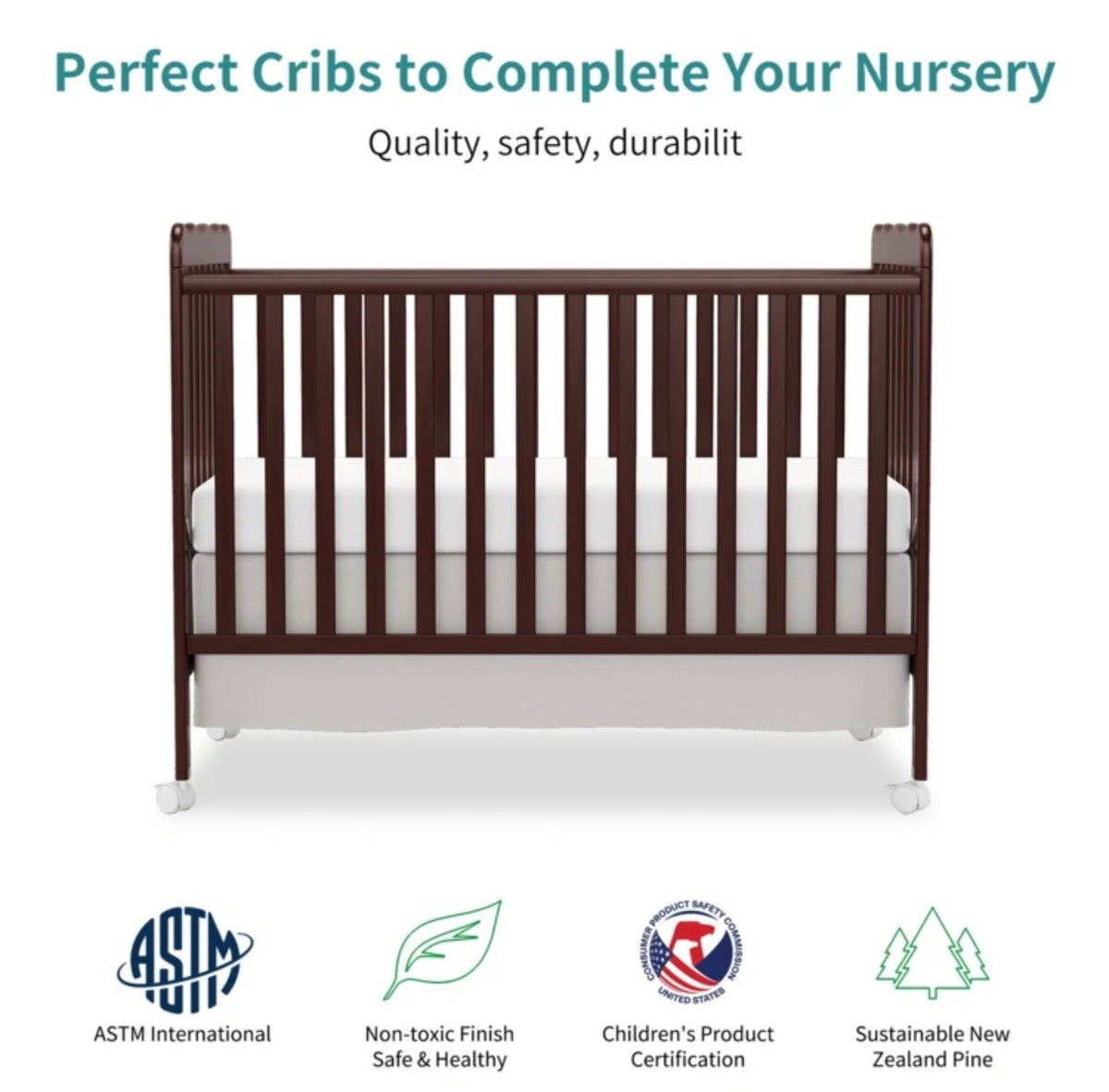 TidyMini™ EverNest 4-in-1 Convertible Crib