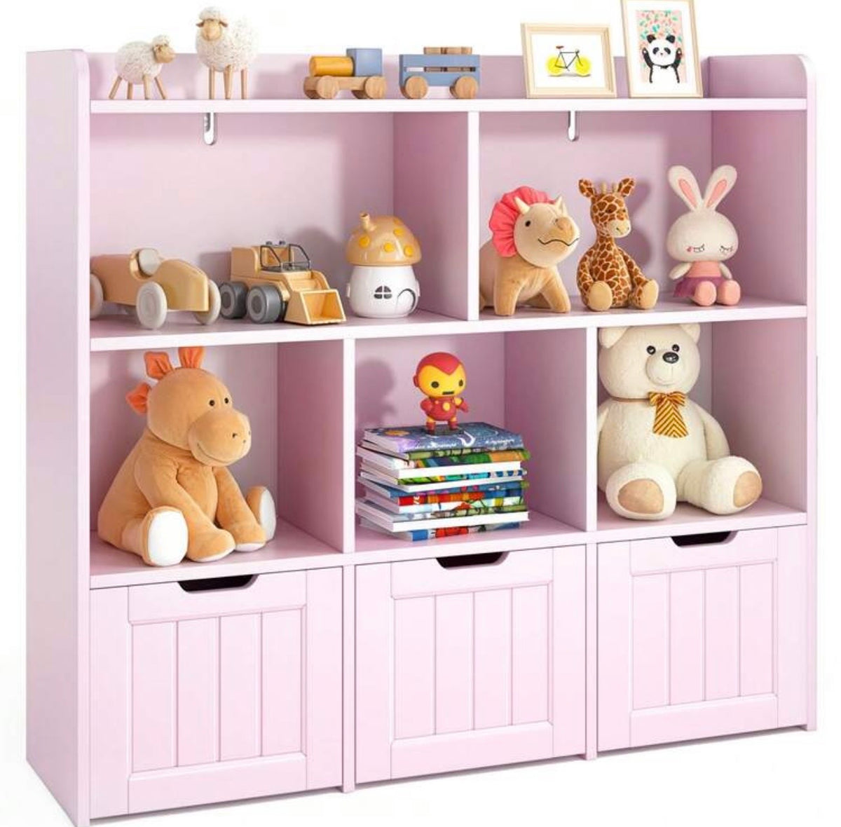 TidyMini™ HavenCube 3-Drawer Kids Toy & Book Organizer