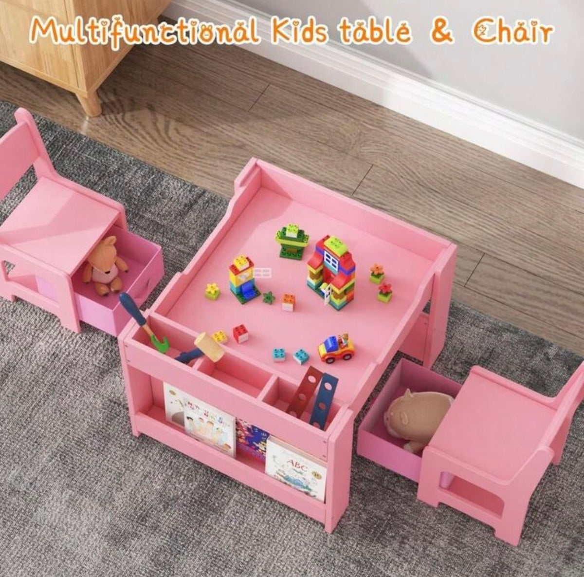 TidyMini Create & Learn™ 4-in-1 Kids Activity Table & Chair Set