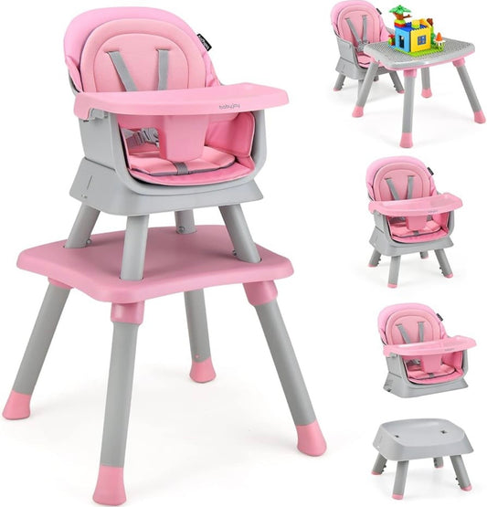 TidyMini™ GrowNest 8-in-1 Convertible High Chair — Booster, Toddler Chair & Activity Table