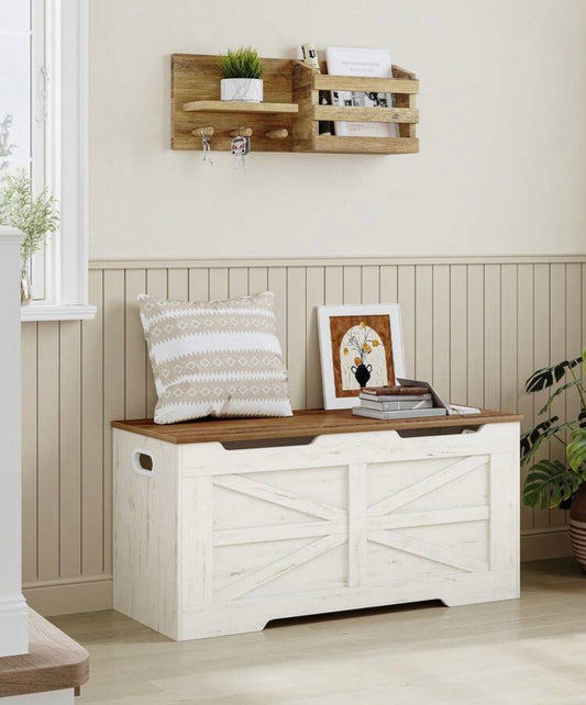 TidyMini™ Haven Toy Storage Bench – Large-Capacity Toy Chest & Nursery Seat