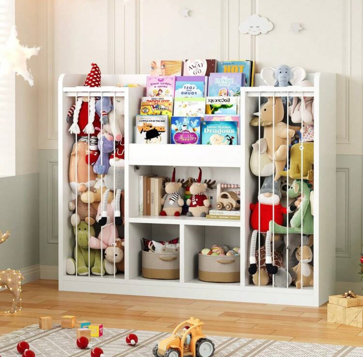 TidyMini™ WonderZoo 3-in-1 Kids Toy Organizer & Bookshelf