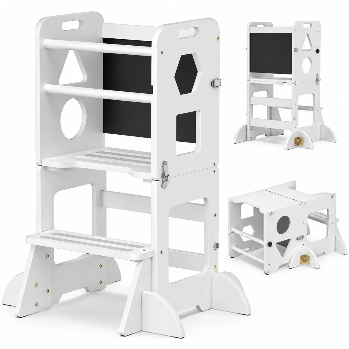 TidyMini™ GrowWithMe 3-in-1 Convertible Learning Tower & Activity Table