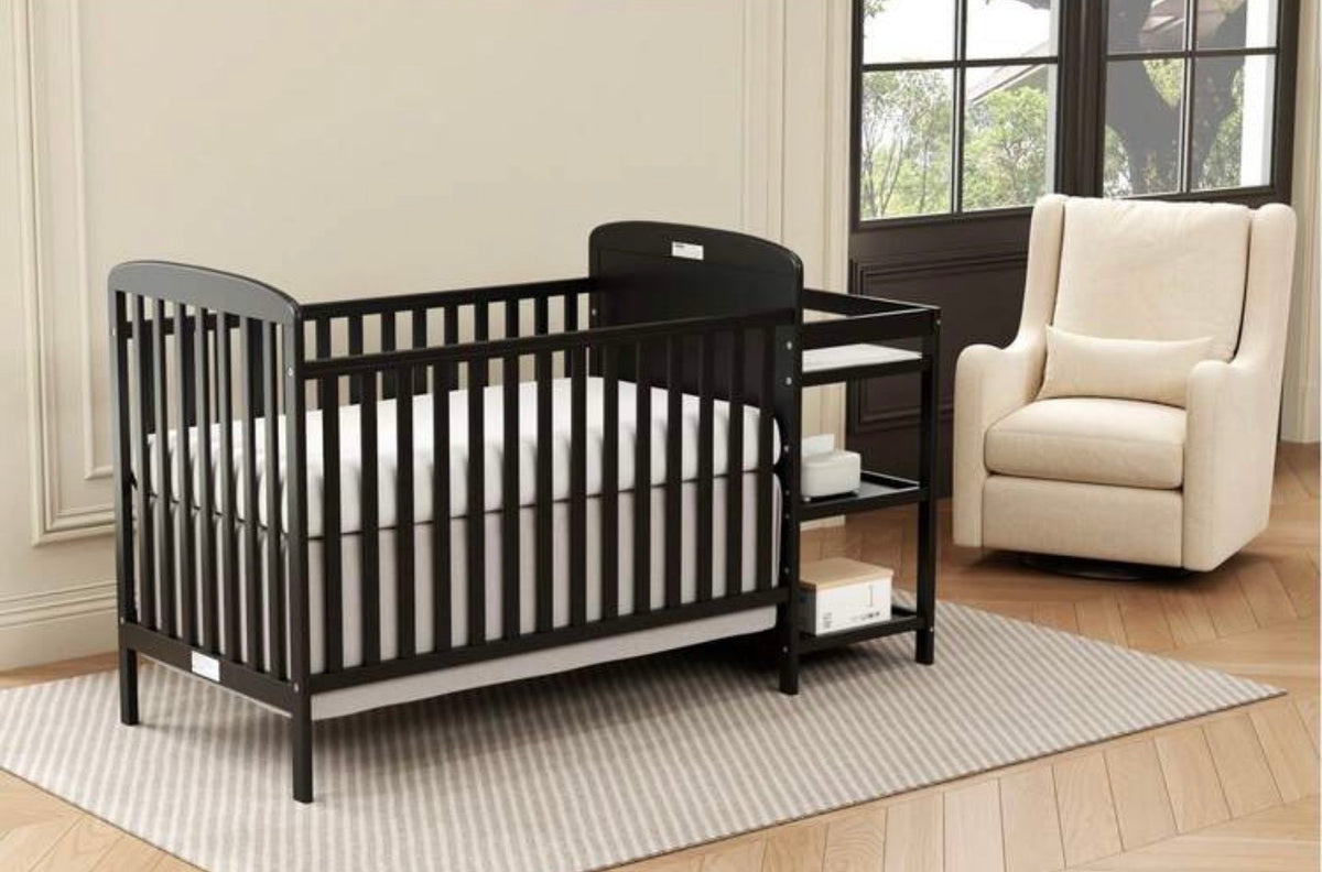 TidyMini™ EverNest 3-in-1 Convertible Crib & Changing Station