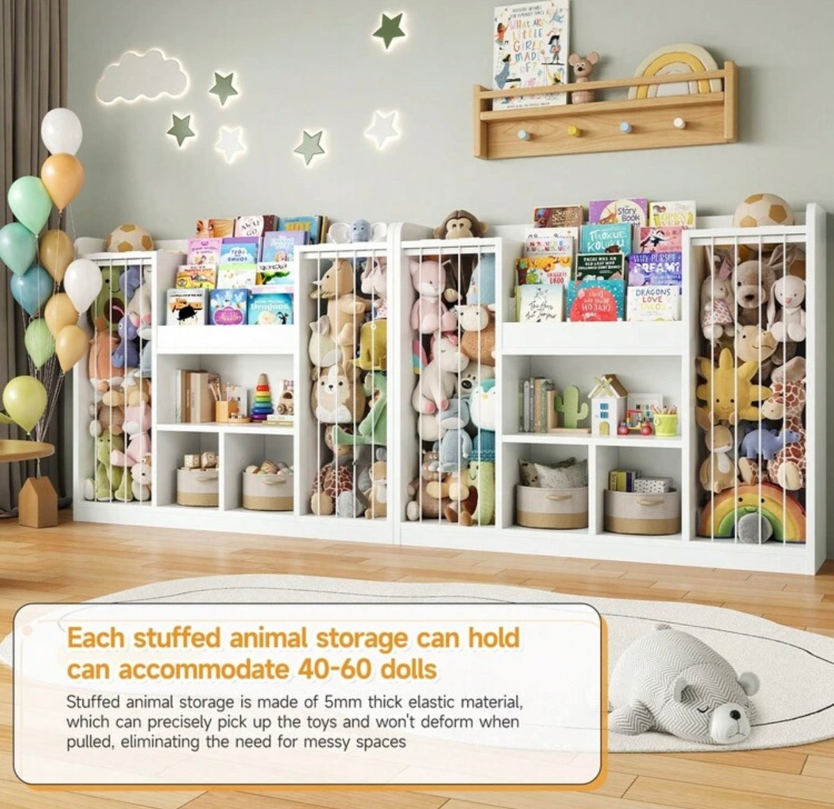 TidyMini™ WonderZoo 3-in-1 Kids Toy Organizer & Bookshelf