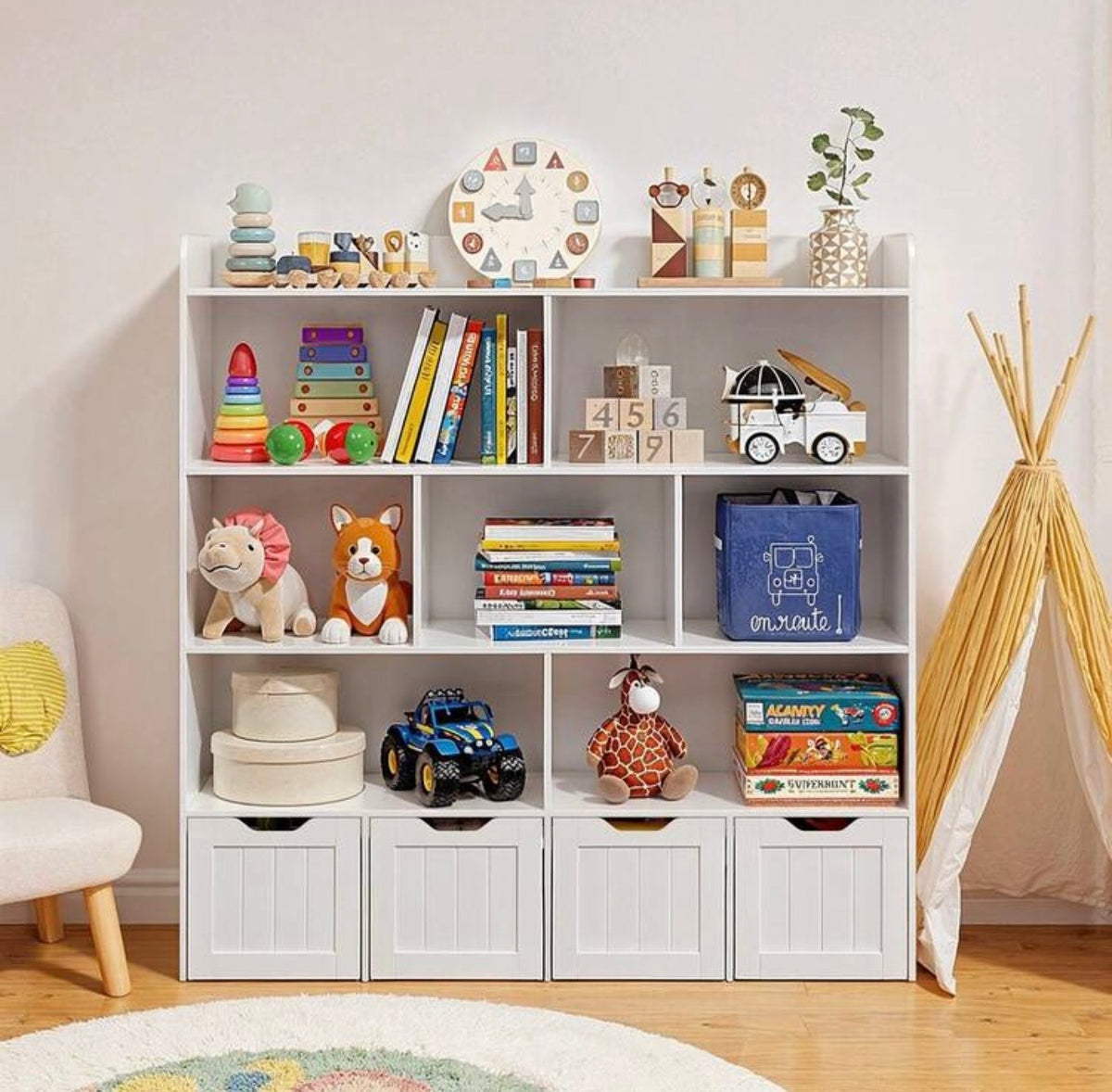 TidyMini™ HavenGrid Kids Toy & Book Storage Organizer