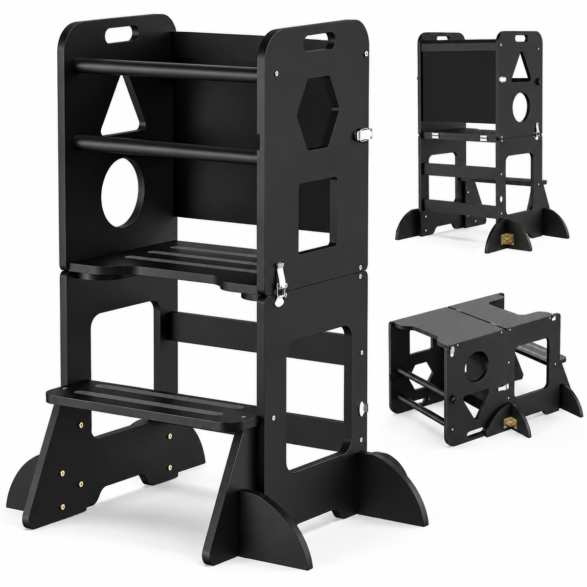 TidyMini™ GrowWithMe 3-in-1 Convertible Learning Tower & Activity Table