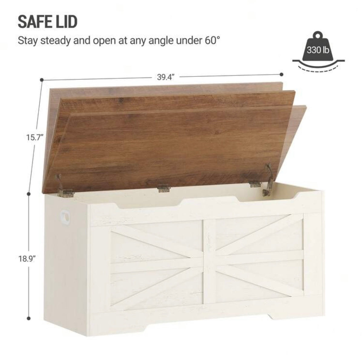 TidyMini™ Haven Toy Storage Bench – Large-Capacity Toy Chest & Nursery Seat