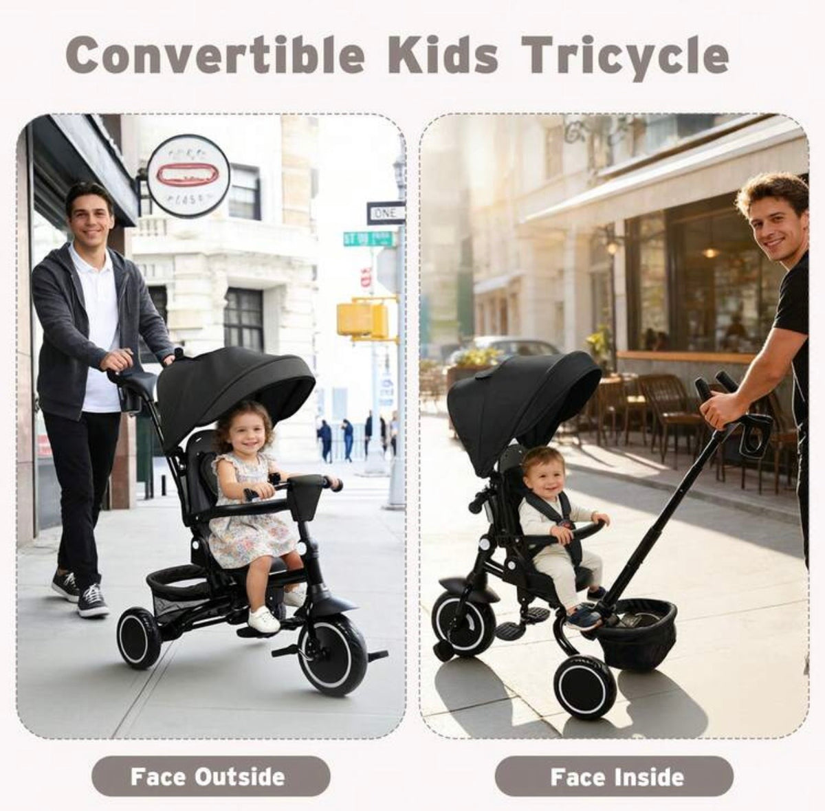 TidyMini AdventureRide™ 8-in-1 Grow-With-Me Stroller Trike