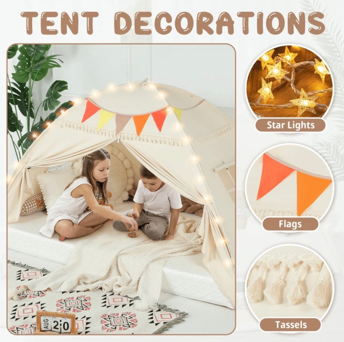 TidyMini DreamDen™ Twin Bed Tent & Cozy Kids Hideaway