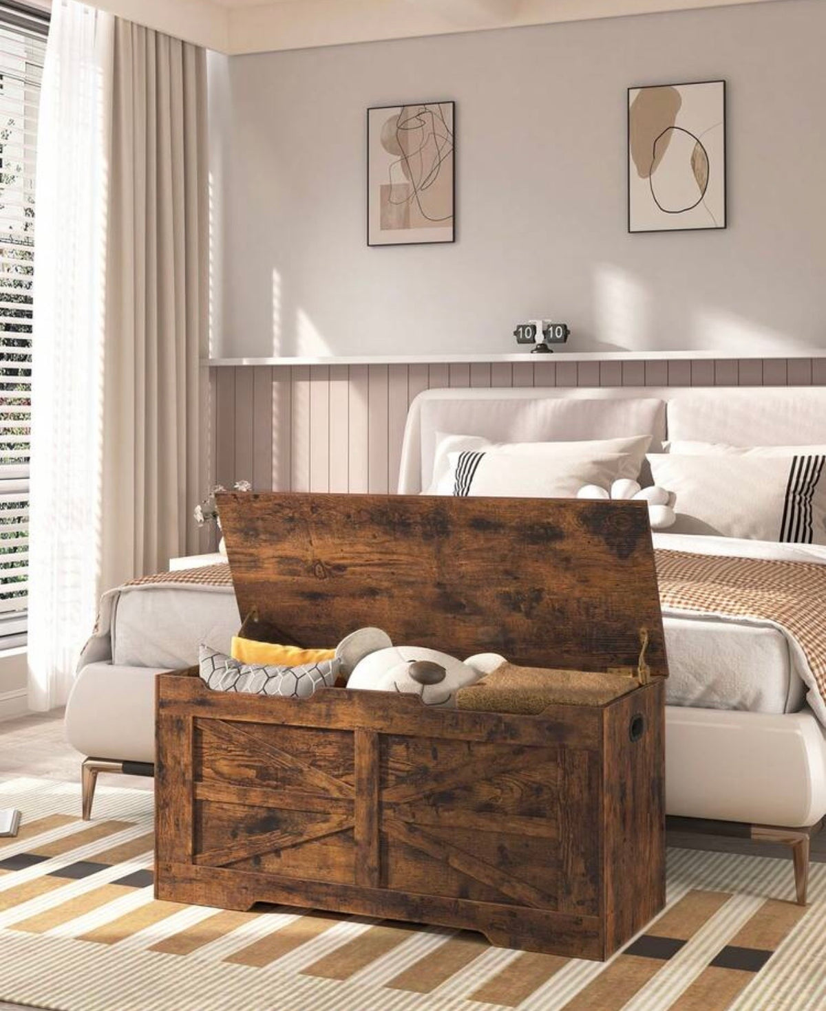 TidyMini™ Haven Toy Storage Bench – Large-Capacity Toy Chest & Nursery Seat