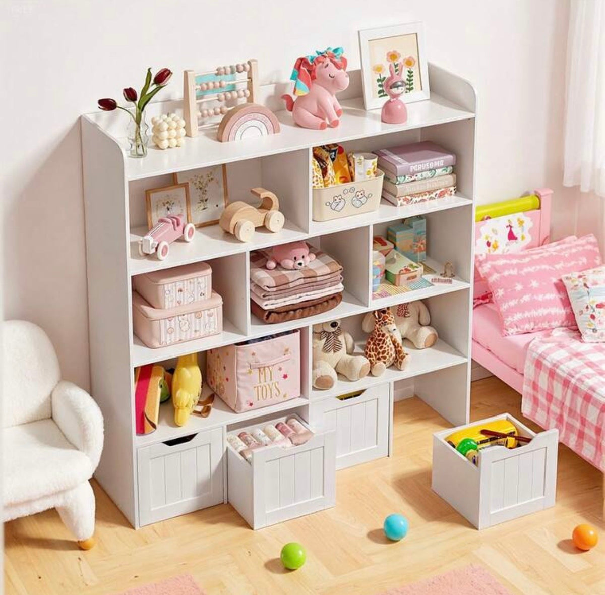 TidyMini™ HavenGrid Kids Toy & Book Storage Organizer