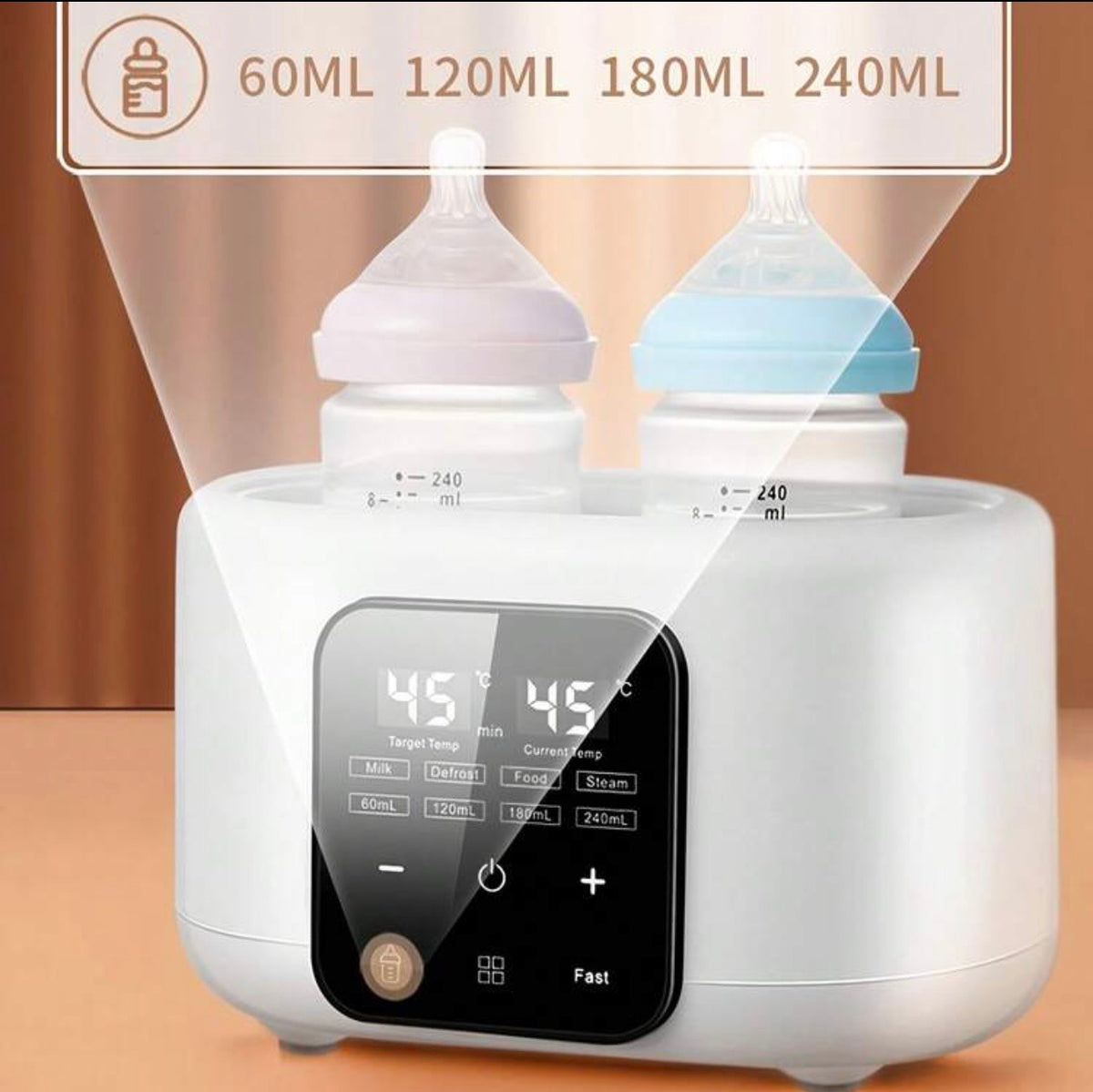 TidyMini™ WarmNest 6-in-1 Smart Bottle Warmer