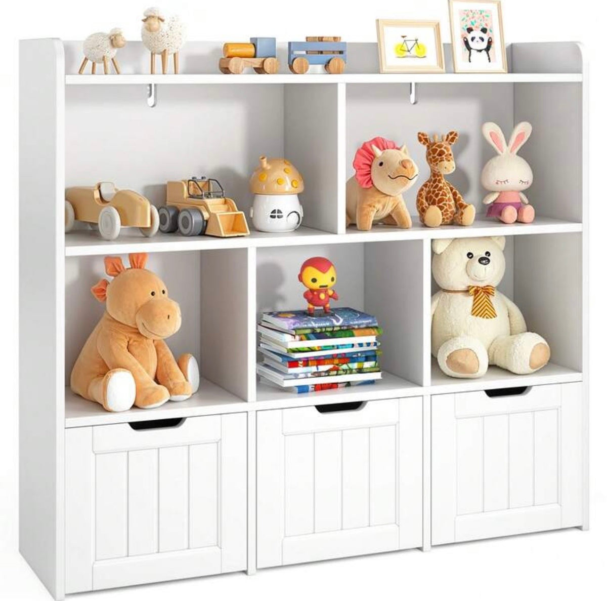 TidyMini™ HavenCube 3-Drawer Kids Toy & Book Organizer