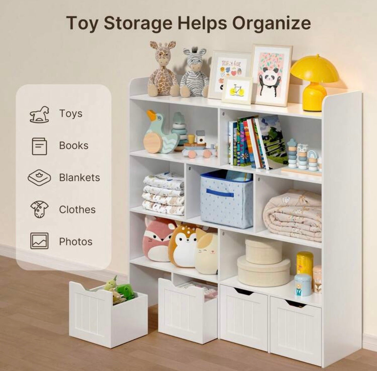 TidyMini™ HavenGrid Kids Toy & Book Storage Organizer