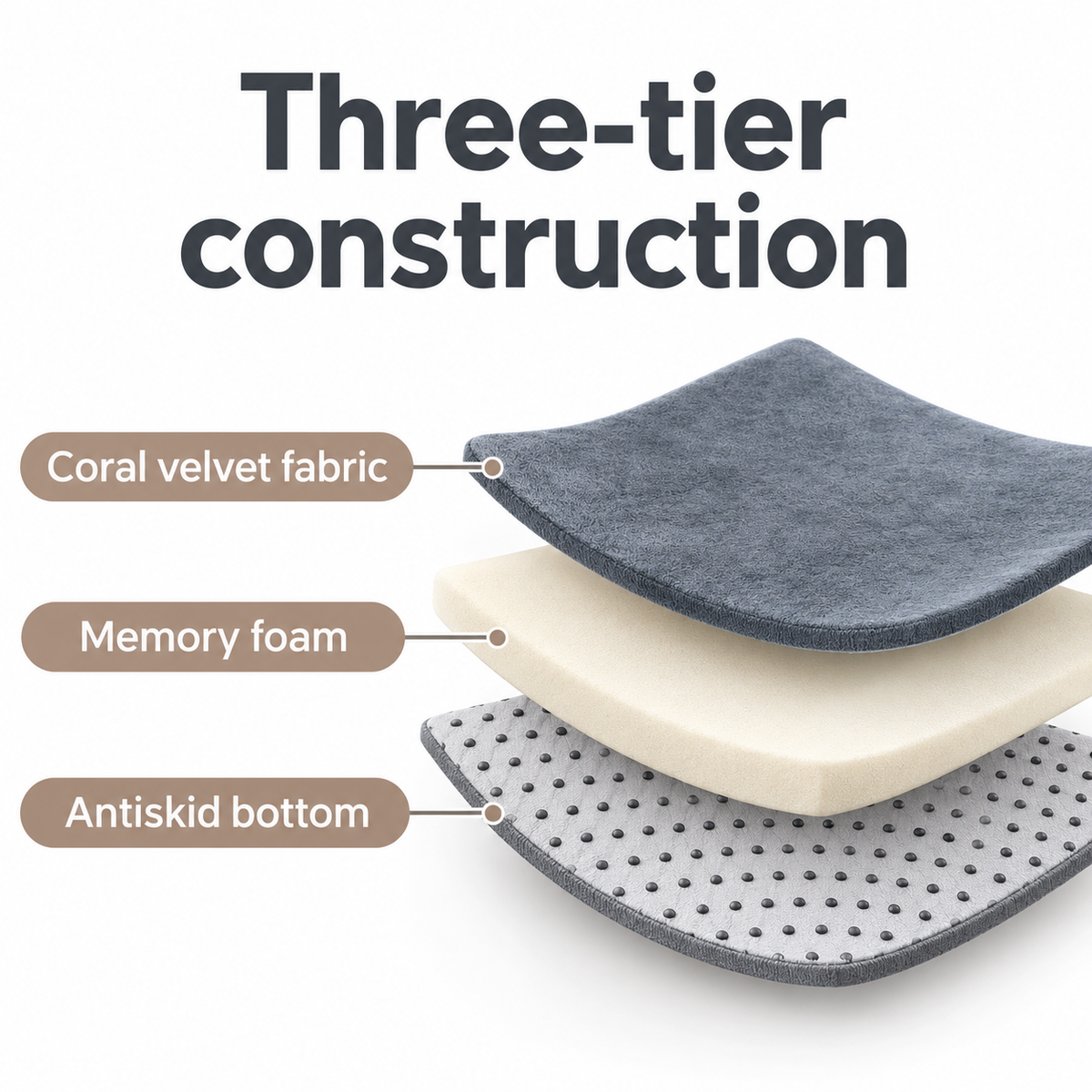 TidyMini™ CozyNest 3CM Plush Padded Play Mat — Extra-Thick Cushioned Floor Mat for Playrooms, Nurseries & Playpens