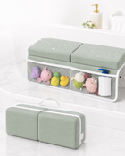 TidyMini™ BathCloud 2-in-1 Bath Kneeler & Elbow Rest — Cushioned Bath Support with 4 Storage Pockets
